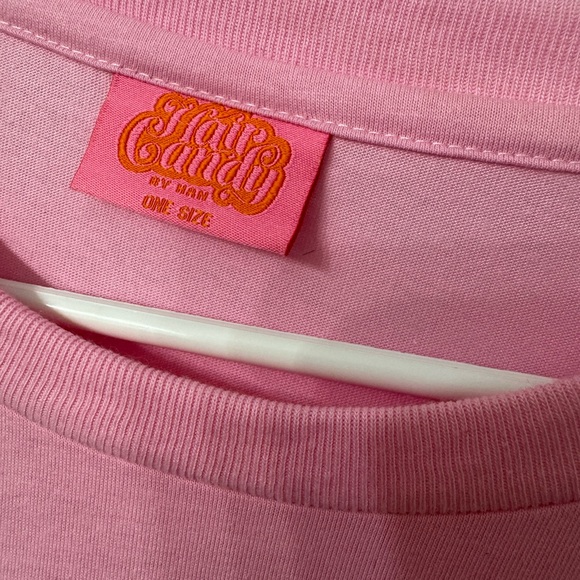 Hair Candy Pink Studded Tee - Picture 5 of 6